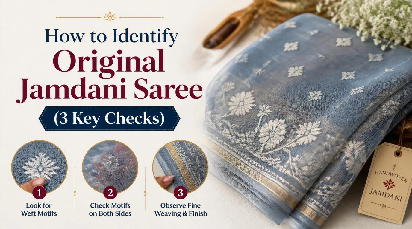 How to identify original Jamdani saree