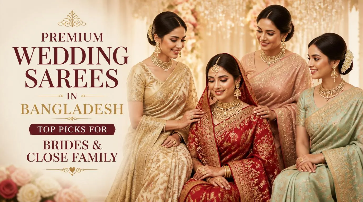 Premium wedding sarees Bangladesh