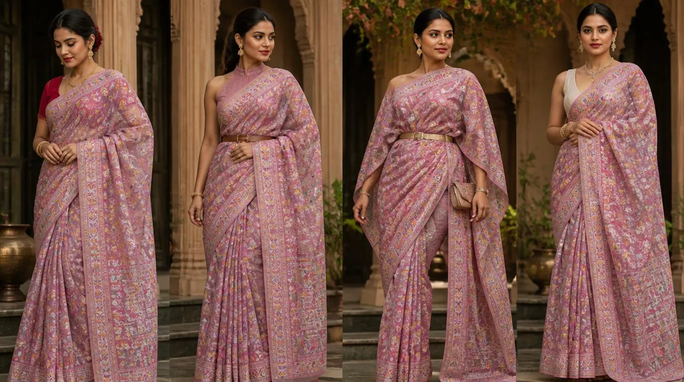 Different saree draping styles
