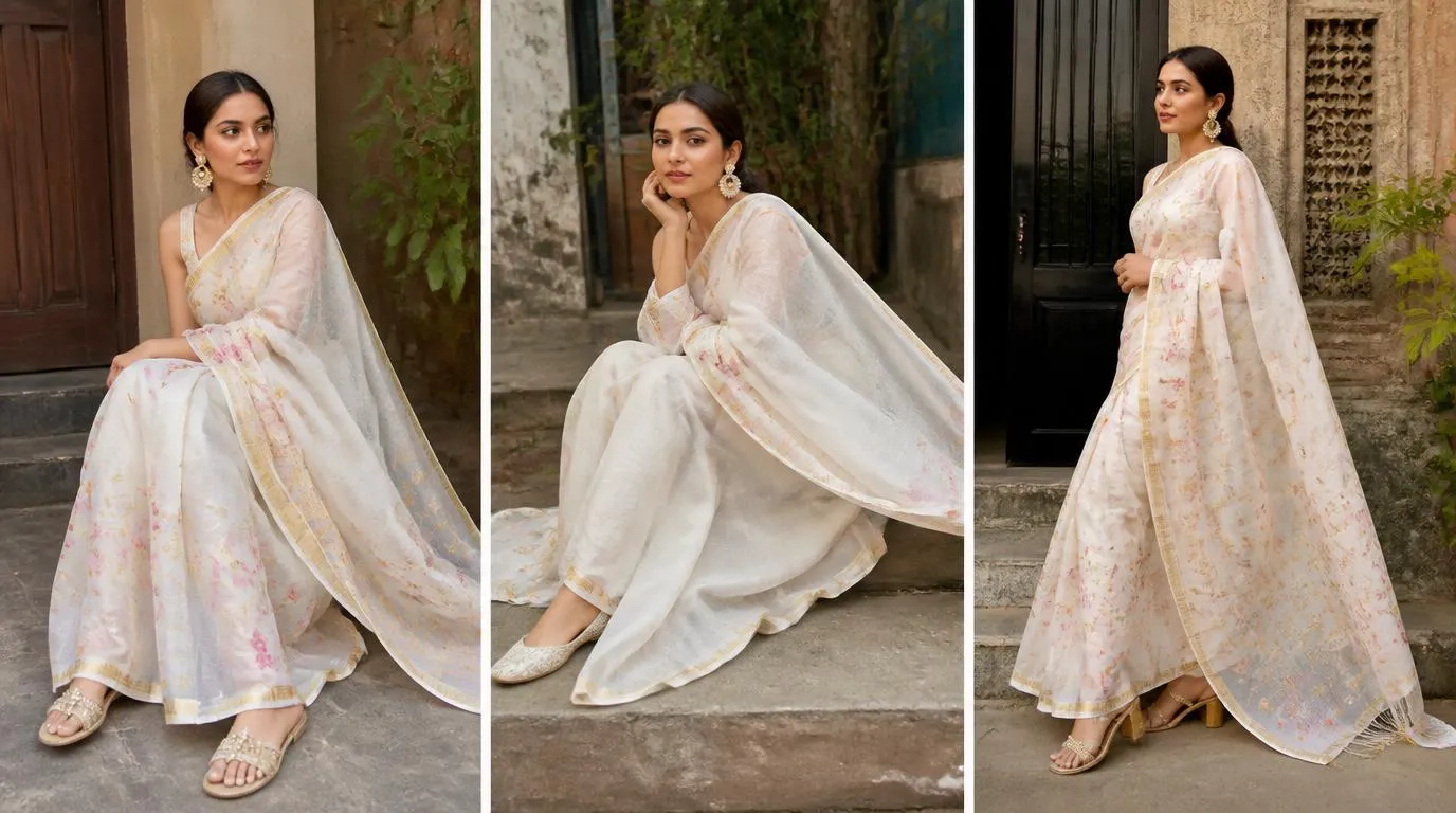 Footwear options for sarees
