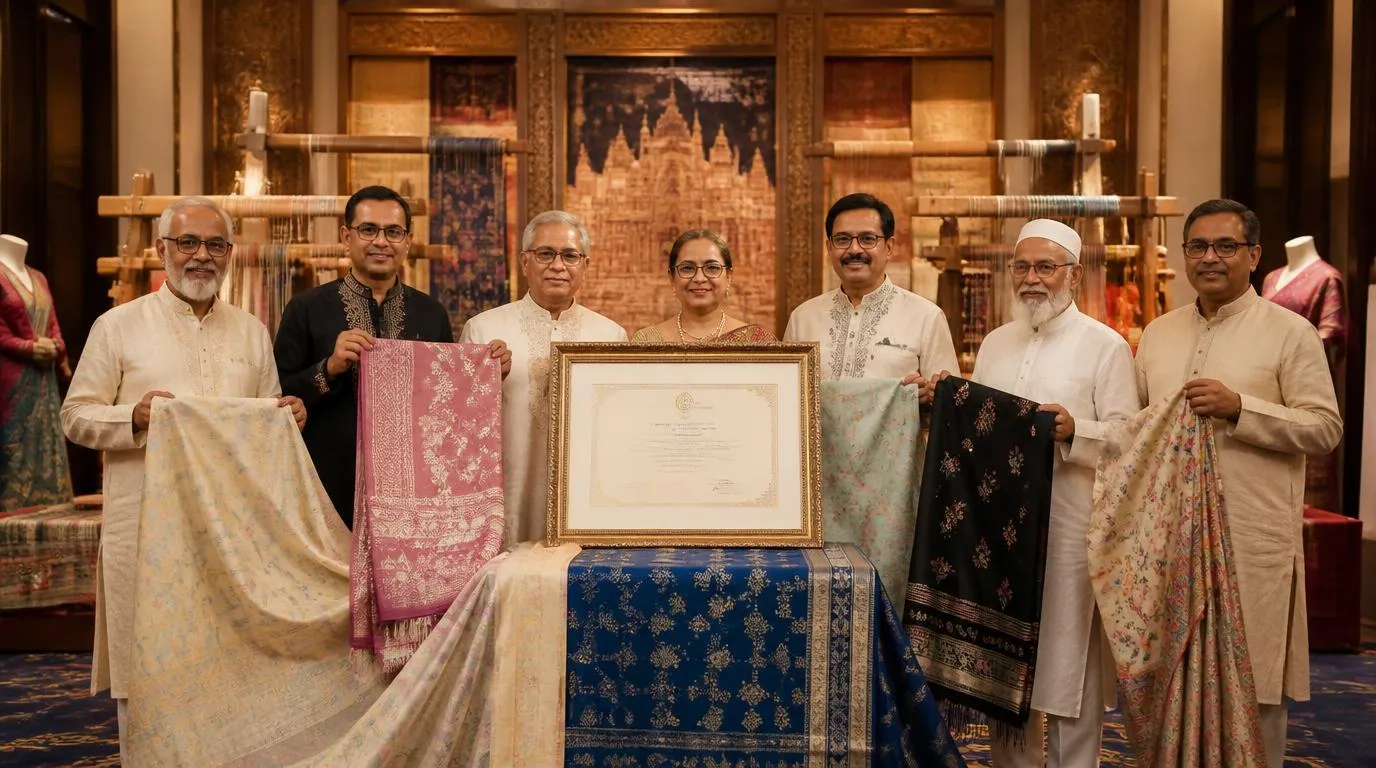 UNESCO Intangible Heritage certificate for Jamdani